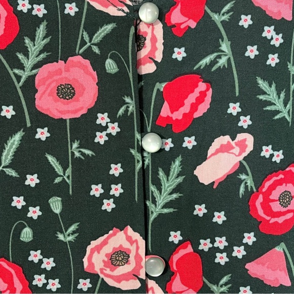 Matilda Jane Yesteryear Green Floral Tunic Top - Picture 3 of 6